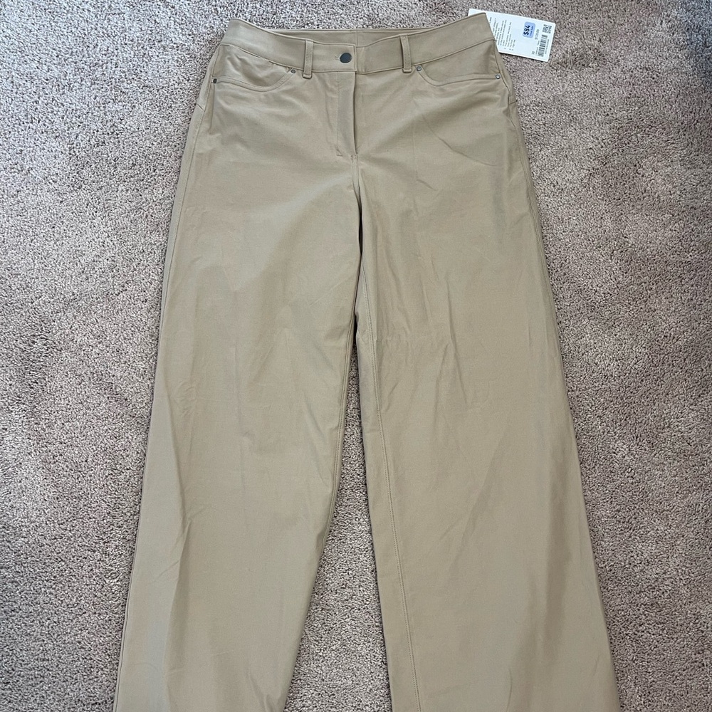 Lululemon NWT Tan Wide-Leg Pants